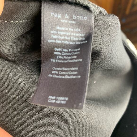 rag & bone Ankle Simone 4-way Strech Ankle Pants with White Stripe - Size 6 - Picture 8 of 9